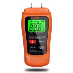 MT-18 - orange - digital tester - holz / papier feuchtigkeitsmesser - wandfeuchte sensor - tester