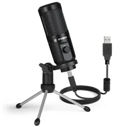 AU-PM461TR - USB microphone condenser - recording - online teaching - meetings - live streaming - gaming - with tripod standM...
