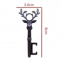 Retro bottle opener - key - deer headBar supply