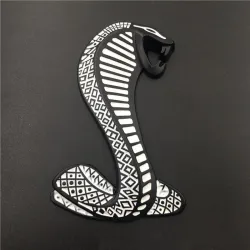 3D cobra - metalen embleem - autostickerStickers