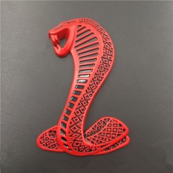3D cobra - metalen embleem - autostickerStickers