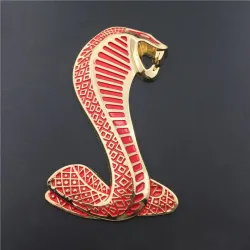 3D cobra - metalen embleem - autostickerStickers
