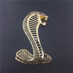 3D cobra - metalen embleem - autostickerStickers