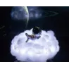 Cloud & astronaut - nachtlampje - regenboogeffect - LED - USBVerlichting