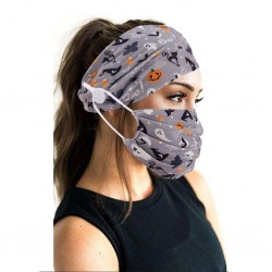 Mond / gezicht beschermend masker - met hoofdband - herbruikbaar - katoenMondmaskers