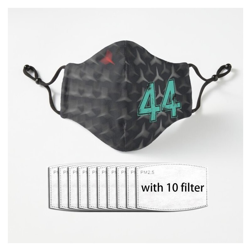 Protective mouth / face mask - PM2.5 filters - reusable - Formula One