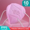 FFP2 - KN95 - PM2.5 - antibacterieel beschermend mond- / gezichtsmasker - 5-laags - herbruikbaar - 10/20/50/100 stuks