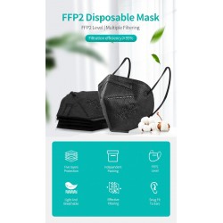 FFP2 - KN95 - PM2.5 - antibacterial protective mouth / face mask - 5-layer - reusable - 10 / 50 / 100 piecesMouth masks
