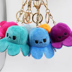 Omkeerbare octopus - sleutelhangerSleutelhangers