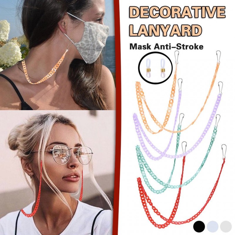 Multifunction beaded chain - holder for glasses / face masks - decorative lanyardMouth masks