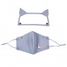 Mond / gezicht beschermend masker - afneembaar oogschild met kattenoren - herbruikbaar - voor kinderenMondmaskers