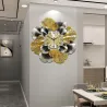 Ginkgo leaf - luxurious wall clock - quartz - 60cmClocks