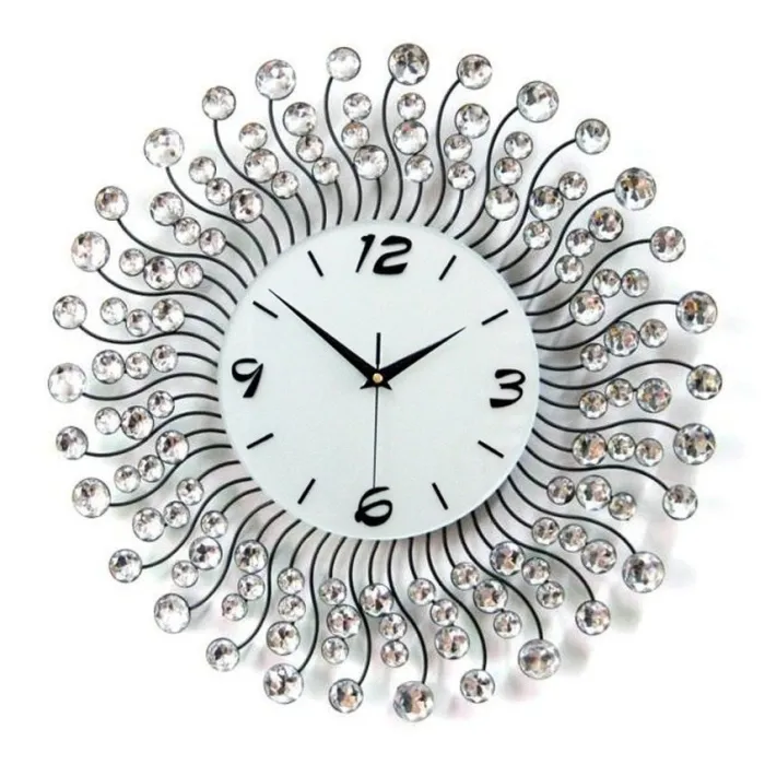 Modern crystal wall clock - iron art designClocks
