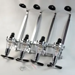 Wandgemonteerde wijn / bier / wodka dispenser - 4 flessen rij - 25ml - 30ml - 45mlBar producten