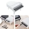 Pianovormige fruit / snacks vorken - tandenstokers - 9 stuksBestek