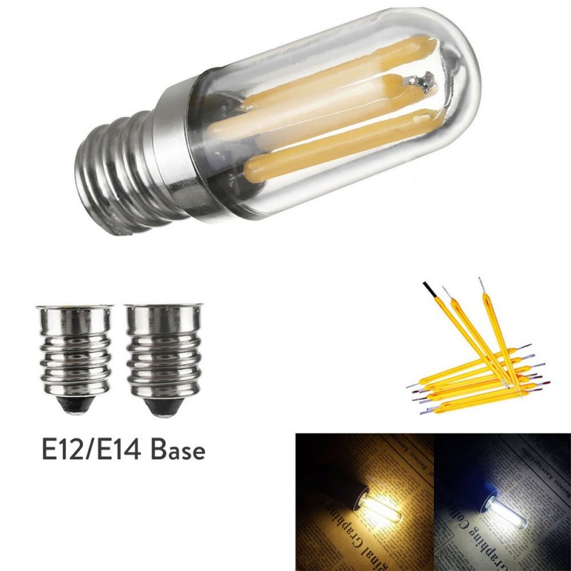 10x dimmbare LED Glühlampen Mini E14 2W 4W SES Kühlschrank Gefrierschrank Lampen