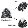 Multifunctional beanie - scarf - design with letters - unisexHats & Caps