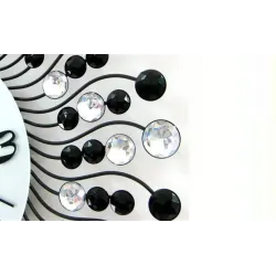Modern crystal wall clock - iron art designClocks