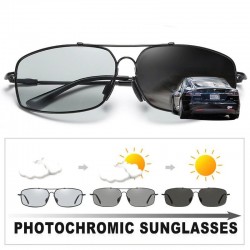 Photochrome Metallsonnenbrille - polarisiert - Tag / Nacht fahren - UV 400