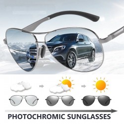Klassische Sonnenbrille - photochrom - polarisiert - blendfrei - sicher für Nachtfahrten - UV400