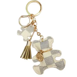 Leren beer sleutelhanger - met kwastjesSleutelhangers