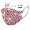 Face / mouth protective mask - reusable - dustproof - colorful rhinestones