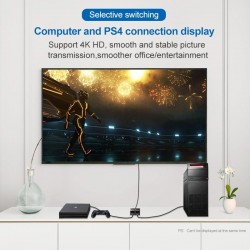 4K HDMI-Schalter - Bidirektion - 1 bis 2 Splitter - 2 in 1 Out-Adapter - für PS3 PS4 Xbox HDTV