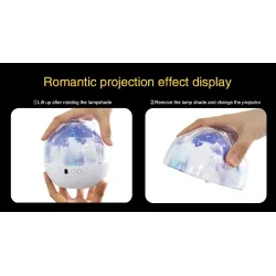 Romantic starry sky projector - LED night light - Universe - Constellation - Earth - Moon - rotatableLights & lighting