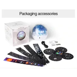 Romantic starry sky projector - LED night light - Universe - Constellation - Earth - Moon - rotatableLights & lighting