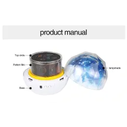 Romantic starry sky projector - LED night light - Universe - Constellation - Earth - Moon - rotatableLights & lighting