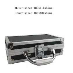 Portable - tools storage suitcase - aluminum box - impact resistance - with spongeElectronics & Tools