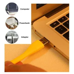 5V - 1,2W - LED - USB - mini leeslampje - flexibelKabels