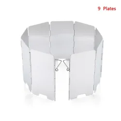Windscherm gasfornuis - 9 platen - opvouwbaar - buiten / campingSurvival gereedschap