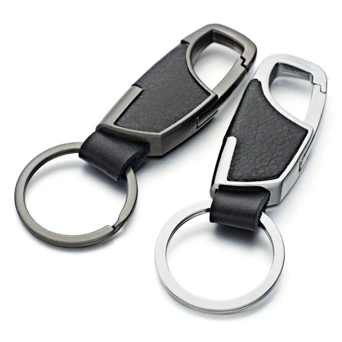 Leren sleutelhanger - met sleutelringSleutelhangers
