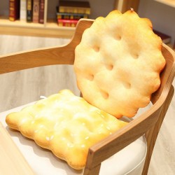 Golden biscuit shaped pillow - plush toy - circular - squareCuddly toys