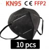KN95 / FFP2 - protective mouth / face mask - five-layer - antibacterial - reusable - 10 - 100 pieces