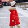 Dikke winterjas - met bontcapuchon - waterdichtKinderen
