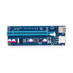 PCI-E riser card 006C - bitcoin miner - 1x to 16x - USB 3.0Parts
