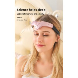 Drahtloses Kopfmassagegerät - Akupunktur-Stirnband - entspannend - Schlaflosigkeit - Angstlinderung - USB