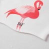 Badekappe mit Flamingo - Ohren- / Langhaarschutz - Silikon