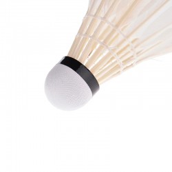 Badminton shuttlecock - white goose feather - with a storage tube - 6 - 12 piecesBadminton