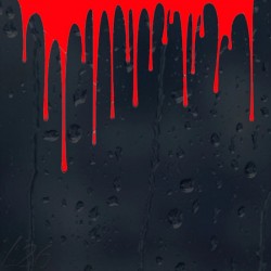 Dripping blood - vinyl car stickerStickers