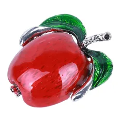 Rood / groene appel - elegante brocheBroches