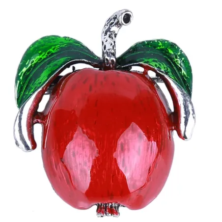 Rood / groene appel - elegante brocheBroches