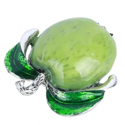 Rood / groene appel - elegante brocheBroches