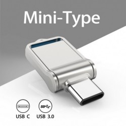 Geheugenstick - dubbele USB - 3.0 - type-C - draaibaar - 32GB - 64GB - 128GBUSB geheugen