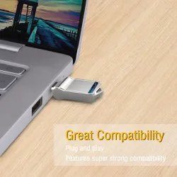Geheugenstick - dubbele USB - 3.0 - type-C - draaibaar - 32GB - 64GB - 128GBUSB geheugen