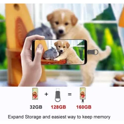 Mini memory stick - dual USB - 3.0 - OTG type-C - waterproof - rotatable- 32GB - 64GB - 128GBUSB memory