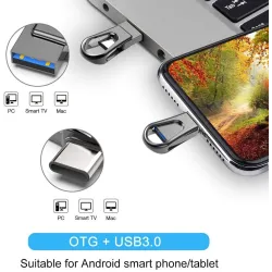 Mini memory stick - dual USB - 3.0 - OTG type-C - waterproof - rotatable- 32GB - 64GB - 128GBUSB memory