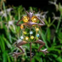 Kikkervormige tuinlamp - solar - waterdichtSolar verlichting